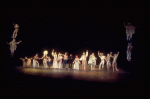 Entire cast in a scene fr. the Broadway musical "Pippin." (New York)
