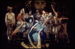 Actors (Front) John Rubinstein  & (Rear L-R) Christopher Chadman, Leland Palmer, Kathryn Doby, John Mineo, Candy Brown, Ben Vereen, Ann Reinking, Pamela Sousa, Richard Korthaze & Jennifer Nairn-Smith in a scene fr. the Broadway musical "Pippin." (New York