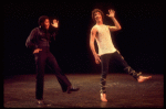 Actors (L-R) Northern J. Calloway & Michael Rupert in a scene fr. the replacement cast of the Broadway musical "Pippin." (New York)