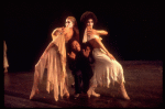 Actors (L-R) Vicki Frederick, Northern J. Calloway & Patti D'Beck in a scene fr. the replacement cast of the Broadway musical "Pippin." (New York)