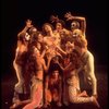 Actor Michael Rupert (C) w. cast in a scene fr. the replacement cast of the Broadway musical "Pippin." (New York)