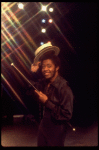 Actor Northern J. Calloway in a scene fr. the replacement cast of the Broadway musical "Pippin." (New York)