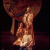 Actors (L-R) Michael Rupert, Betty Buckley & Shane Nickerson (holding duck) in a scene fr. the replacement cast of the Broadway musical "Pippin." (New York)
