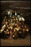 Assembled cast & creative team in a publicity shot fr. the original cast of the Broadway musical "Big River." (New York)