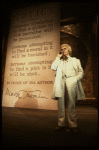 Actor Gordon Connell as Mark Twain in a scene fr. the original cast of the Broadway musical "Big River." (New York)