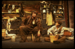 Actors (L-R) John Goodman & Daniel Jenkins in a scene fr. the original cast of the Broadway musical "Big River." (New York)