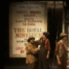 Actors Rene Auberjonois (4R) & Daniel Jenkins (2L) w. cast in a scene fr. the original cast of the Broadway musical "Big River." (New York)