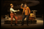 Actors (L-R) Rene Auberjonois & Bob Gunton in a scene fr. the original cast of the Broadway musical "Big River." (New York)