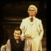 Composer Roger Miller & actor Gordon Connell as Mark Twain in a publicity shot fr. the original cast of the Broadway musical "Big River." (New York)