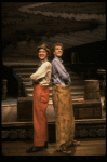 Father & son actors (L-R) Ken & Daniel Jenkins in a scene fr. the first replacement cast of the Broadway musical "Big River." (New York)