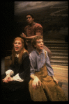 Actors (L-R) Marin Mazzie, Larry Riley & Daniel Jenkins in a scene fr. the first replacement cast of the Broadway musical "Big River." (New York)