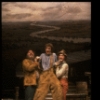 Actors (L-R) Bob Gunton & son & father actors Daniel & Ken Jenkins in a scene fr. the first replacement cast of the Broadway musical "Big River." (New York)