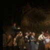 Actor Martin Moran (C) w. cast in a scene fr. the second replacement cast of the Broadway musical "Big River." (New York)