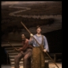 Actors (L-R) George Merritt & Martin Moran in a scene fr. the second replacement cast of the Broadway musical "Big River." (New York)