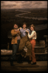 Actors (L-R) Bob Gunton, Martin Moran & Ken Jenkins in a scene fr. the second replacement cast of the Broadway musical "Big River." (New York)