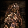 Actor Brian Lane Green (Front C) w. entire cast in publicity photo of the third replacement cast of the Broadway musical "Big River." (New York)