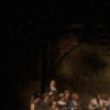 Actor Brian Lane Green (C) w. cast in a scene fr. the third replacement cast of the Broadway musical "Big River." (New York)
