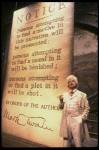 Actor Jordan Bowers as Mark Twain in a scene fr. the second National tour of the Broadway musical "Big River." (Clearwater)