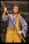 Actor Robert Lambert in a scene fr. the second National tour of the Broadway musical "Big River." (Clearwater)