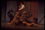 Actors (L-R) Patti Karr, Ron Husmann & Carmen Alvarez in a scene fr. the replacement cast of the Broadway revival of the musical "Irene." (New York)