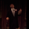 Actor Hans Conried in a scene fr. the replacement cast of the Broadway revival of the musical "Irene." (New York)