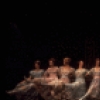Actor Hans Conried (C) w. dancers in a scene fr. the replacement cast of the Broadway revival of the musical "Irene." (New York)