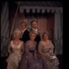 Actors (Back L-R) David Holliday & Lee Wallace, (Seated L-R) Constance Carpenter, Jane Powell & Patsy Kelly in a scene fr. the National tour of the Broadway revival of the musical "Irene." (New York)