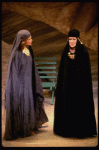 Actresses (L-R) Mary Elizabeth Mastrantonio & Judy Kaye in a scene fr. the Broadway musical "Oh, Brother!." (New York)