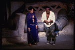 Actors Judy Kaye & Alan Weeks in a scene fr. the Broadway musical "Oh, Brother!." (New York)