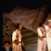 Actors (L-R) David Carroll, Harry Groener, Richard B. Shull, Alan Weeks & Joe Morton in a scene fr. the Broadway musical "Oh, Brother!." (New York)