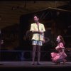 Actors (L-R) James Haskins, Mitchell Greenberg & Alyson Reed as Norma Jean Baker in a scene fr. the Broadway musical "Marilyn: an American Fable." (New York)