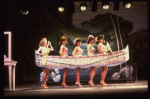 Actress Alyson Reed (L) as Marilyn Monroe in a scene fr. the Broadway musical "Marilyn: an American Fable." (New York)