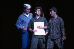 Actors (L-R) George Dvorsky, Gary-Michael Davies & Mark Ziebell in a scene fr. the Broadway musical "Marilyn: an American Fable." (New York)