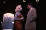 Actors Alyson Reed & Scott Bakula as Marilyn Monroe & Joe DiMaggio in a scene fr. the Broadway musical "Marilyn: an American Fable." (New York)