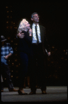 Actors Alyson Reed & Will Gerard as Marilyn Monroe & Arthur Miller in a scene fr. the Broadway musical "Marilyn: an American Fable." (New York)