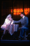 Actors Alyson Reed & Scott Bakula as Marilyn Monroe & Joe DiMaggio in a scene fr. the Broadway musical "Marilyn: an American Fable." (New York)