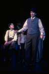 Actors (L-R) Josh Blake & Larry Kert in a scene fr. the Broadway musical "Rags." (New York)