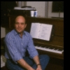 Composer Larry Grossman at the first rehearsal of the Broadway musical "A Doll's Life." (New York)