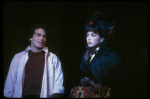 Actors Betsy Joslyn & Peter Gallagher in a scene fr. the Broadway musical "A Doll's Life." (New York)