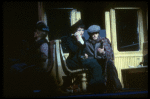 Actors Betsy Joslyn & Peter Gallagher in a scene fr. the Broadway musical "A Doll's Life." (New York)