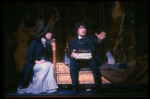 Actors Betsy Joslyn & Peter Gallagher in a scene fr. the Broadway musical "A Doll's Life." (New York)