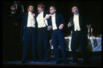 Actors (L-R) Edmund Lyndeck, George Hearn, Norman A. Large & David Vosburgh in a scene fr. the Broadway musical "A Doll's Life." (New York)