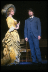 Actors Peter Gallagher & Barbara Lang in a scene fr. the Broadway musical "A Doll's Life." (New York)