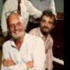 (L-R) Director Hal Prince & composer Stephen Sondheim in a rehearsal shot fr. the Broadway musical "Merrily We Roll Along." (New York)