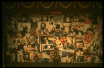 Show curtain by designer Eugene Lee fr. the Broadway musical "Merrily We Roll Along." (New York)