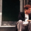 Actors Sally Klein & Jim Walton in a scene fr. the Broadway musical "Merrily We Roll Along." (New York)