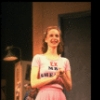 Actress Sally Klein in a scene fr. the Broadway musical "Merrily We Roll Along." (New York)
