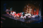 Actors (L-R) Jim Walton, Sally Klein & Lonny Price in a scene fr. the Broadway musical "Merrily We Roll Along." (New York)