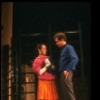 Actors Terry Finn & Jim Walton in a scene fr. the Broadway musical "Merrily We Roll Along." (New York)