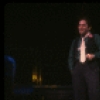 Actors Jason Alexander & Terry Finn in a scene fr. the Broadway musical "Merrily We Roll Along." (New York)